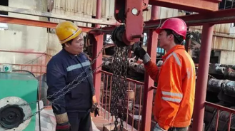 設備維修公司不銹鋼手拉葫蘆試驗裝置投入使用