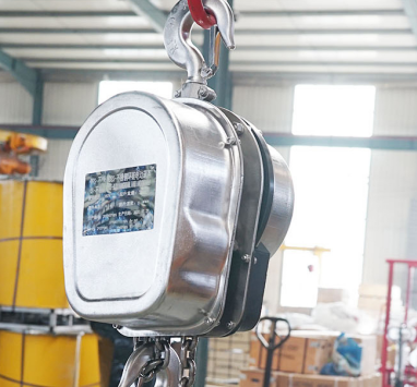 不銹鋼環鏈電動葫蘆更適用于易腐物料吊運工作